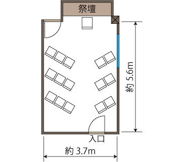 4F法要室レイアウト